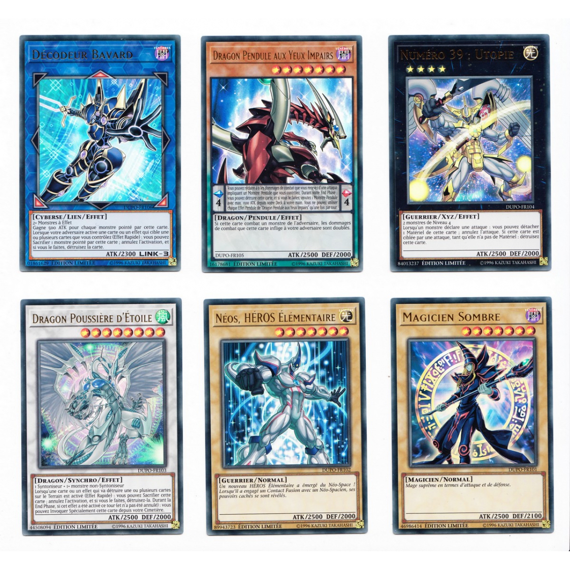 Yu-Gi-Oh! - Konami - Cartes Sp�ciales - DUPO - Le Pouvoir du Duel - 6 Promos 