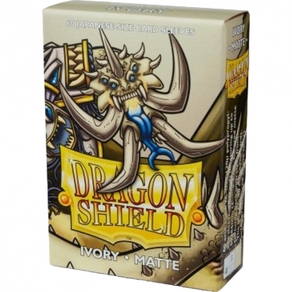 Dragon Shield Sleeves Mini Matte - Ivory - Ivoire - par 60
