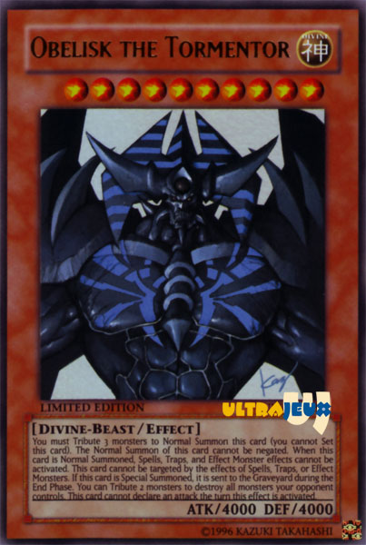 Yu-Gi-Oh! -  - Dieu Egyptien - Obelisk The Tormentor (En Anglais)