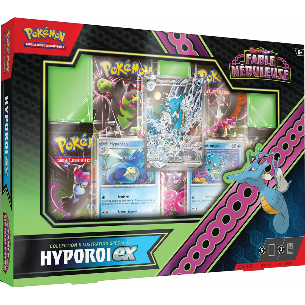 Pok�mon - Coffret 5 Boosters - Collection Illustration Sp�ciale - EV6.5 Ecarlate et Violet - Fable N�buleuse : Hyporoi EX 