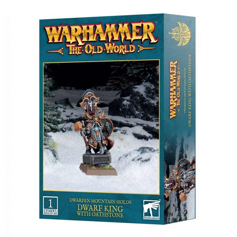 Warhammer The Old World - Dwarfen Mountain Holds : Dwarf King With Oathstone