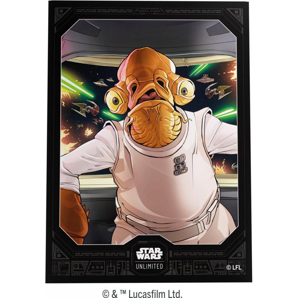 Star Wars Unlimited - Prot�ges Cartes Standard - Art Sleeves Card - Admiral Ackbar 