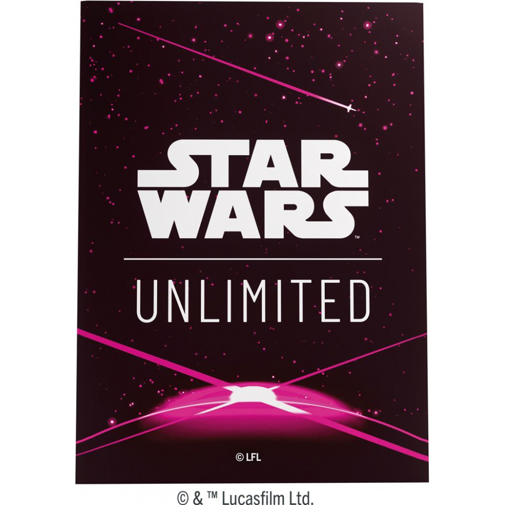 Star Wars Unlimited - Prot�ges Cartes Standard - Art Sleeves - Card Back Magenta 