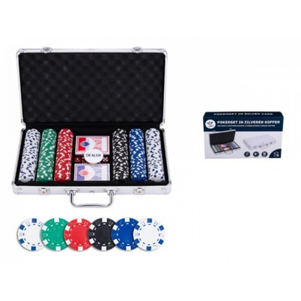 Poker - Mallette Poker aluminium - 300 Jetons