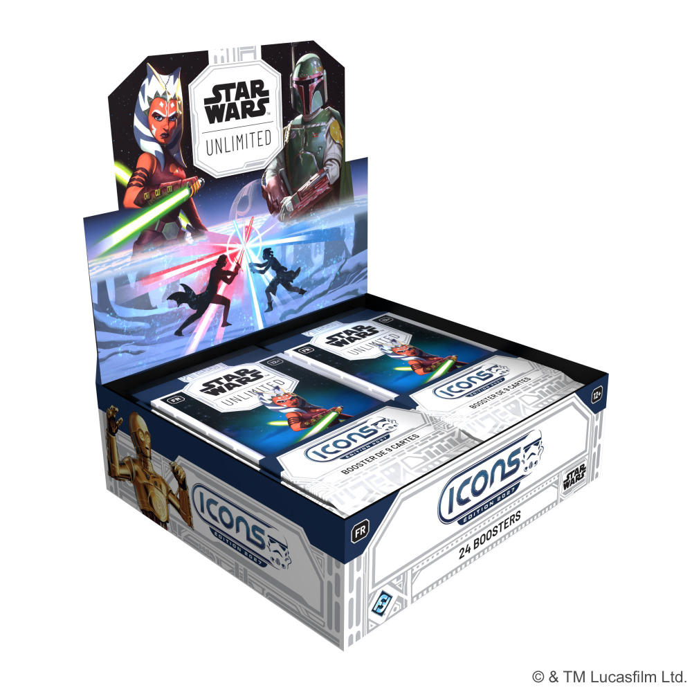 Star Wars Unlimited - Boite de Boosters Fran�ais - Icons - Display de 24 Boosters 