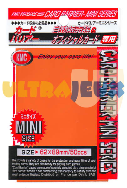 Konami - Prot�ges Cartes Format JAP - Kmc - Mini Orange (En Japonais)