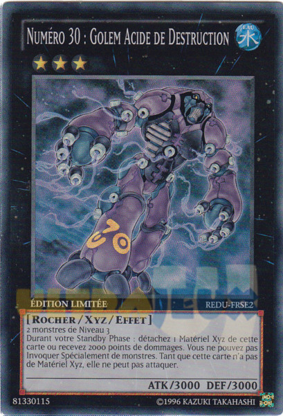 Yu-Gi-Oh! -  - Num�ro 30 : Golem Acide De Destruction 