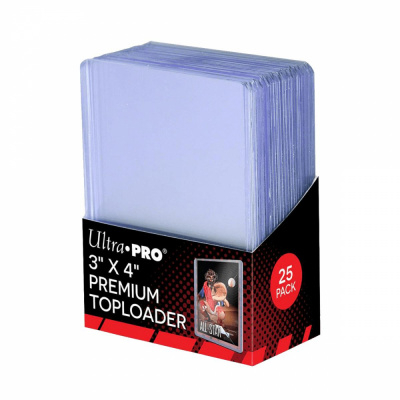 Prot�ges Cartes Standard  Toploader Transparent Super Clear Premium 3"x4" Par 25