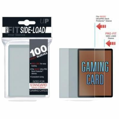Prot�ges Cartes Standard  Sous Protection Pro-fit SIDE LOAD Ultrapro - Taille Standard (par 100) Transparentes Souples