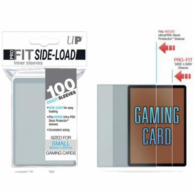 Prot�ges Cartes Format JAP  Sous Protection Pro-fit SIDE LOAD Ultrapro - Taille Small (transparentes Souples par 100)