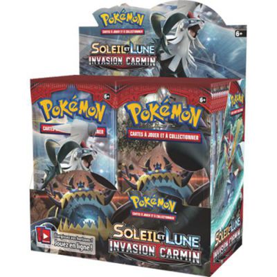 Boite de Boosters Fran�ais Pok�mon 36 Boosters SL4 - Soleil Et Lune 4 - Invasion Carmin