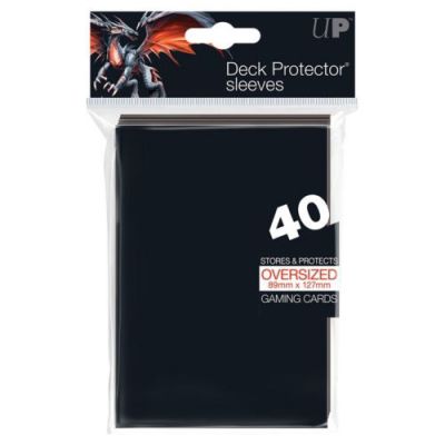 Prot�ges Cartes Standard  Sleeves Ultra-pro Oversized (89x127) Par 40 Noir
