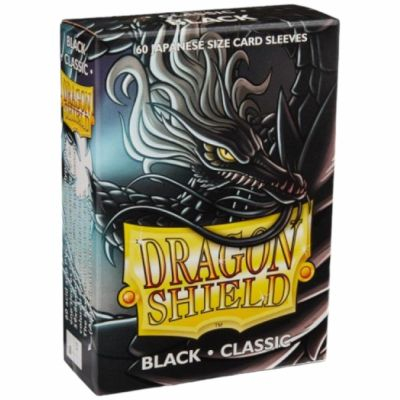 Prot�ges Cartes Format JAP  Dragon Shield Sleeves Mini Classic - Black - Noir - par 60