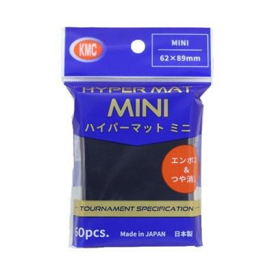 Prot�ges Cartes Format JAP  KMC - Mini Black Hyper Mat (Noir & Matte par 60)