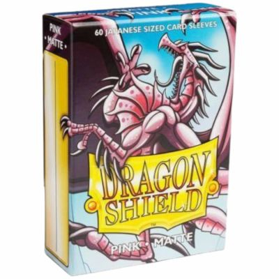 Prot�ges Cartes Format JAP  Dragon Shield Sleeves Mini Matte - Pink - Rose par 60