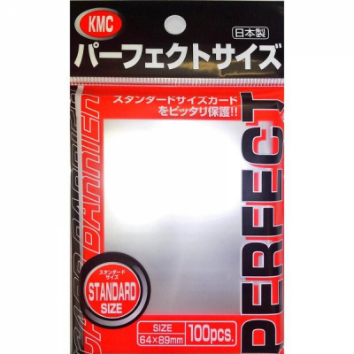 Prot�ges Cartes Standard  KMC - Standard - Perfect Fit 100 Sleeves  - 64x89mm