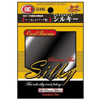 Prot�ges Cartes Standard  KMC - Standard - Silky Matte Black (Noir) - par 50