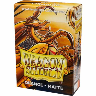 Prot�ges Cartes Format JAP  Dragon Shield Sleeves Mini Matte - Orange - par 60