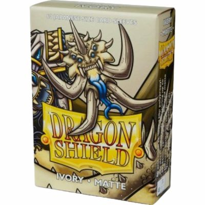 Prot�ges Cartes Format JAP  Dragon Shield Sleeves Mini Matte - Ivory - Ivoire - par 60
