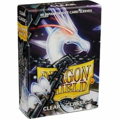 Prot�ges Cartes Format JAP  Dragon Shield Sleeves Mini Classic - Clear - Transparent - par 60