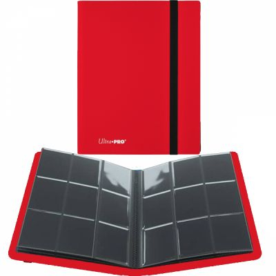 Portfolio A4 - 9 cases  Pro-binder - Eclipse - Rouge Pomme (Apple Red) -  360 Cases (20 Pages De 18)