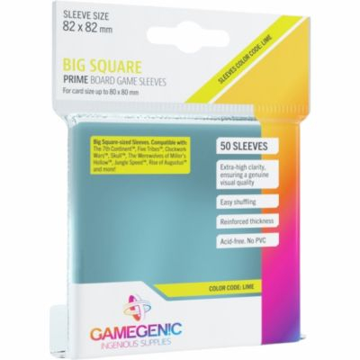 Prot�ges cartes Sp�ciaux  Prime Board Game Sleeves - Big Square 82x82mm (80x80mm) par 50