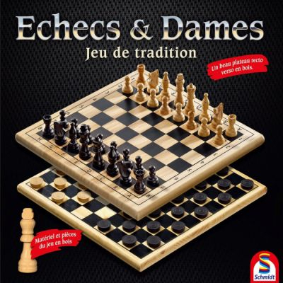 Jeu de Plateau Strat�gie Echecs et Dames - Jeu de Tradition