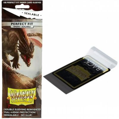 Prot�ges Cartes Standard  Sleeves Standard Perfect Fit resealable smoke - par 100