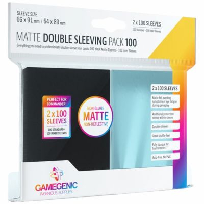 Prot�ges cartes Sp�ciaux  Double Sleeving Pack (66x91 mm / 64x89 mm) par 100 Anti-Reflets