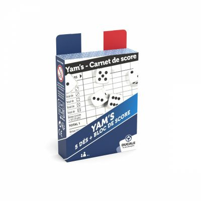 Jeu de Cartes  Bo�te Yam's + 5 d�s + Bloc score - Ducale - Eco format