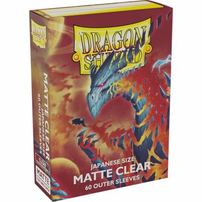 Prot�ges Cartes Format JAP  Dragon Shield Matte - Clear/Transparent - par 60 Pour Double Sleeve