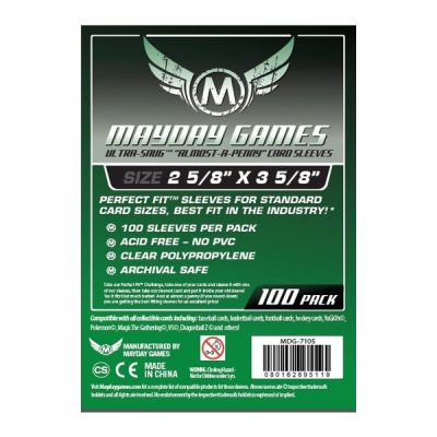 Prot�ges cartes Sp�ciaux  Mayday Games - Almost-a-penny standard 66.7x92mm - par 100