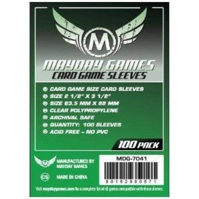 Prot�ges cartes Sp�ciaux  Mayday Games - Standard Card Game 63.5x88mm - par 100