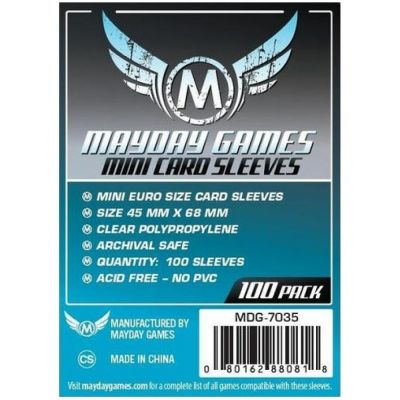 Prot�ges cartes Sp�ciaux  Mayday Games - Mini Euro 45x68mm - par 100