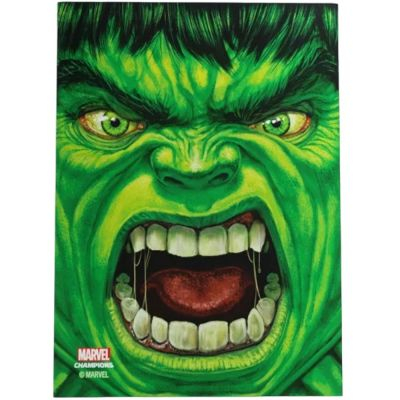 Prot�ges Cartes Standard  50 Prime Sleeves - 66x91mm Standard Card Game - Marvel Champions Hulk