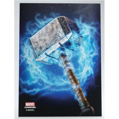 Prot�ges Cartes Standard  50 Prime Sleeves - 66x91mm Standard Card Game - Marvel Champions Thor