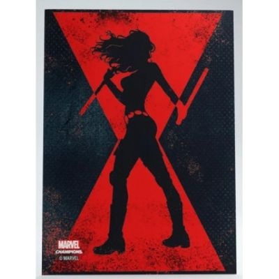 Prot�ges Cartes Standard  50 Prime Sleeves - 66x91mm Standard Card Game - Marvel Champions Black Widow