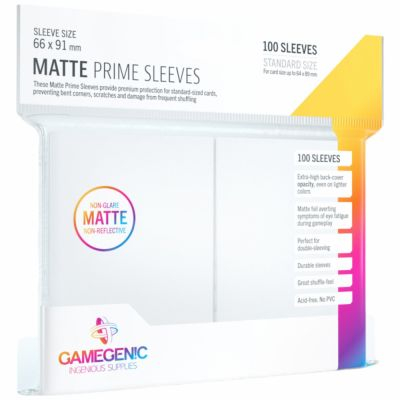 Prot�ges Cartes Standard  100 Pochettes - Prime Matte - Blanc