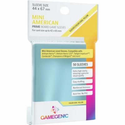 Prot�ges cartes Sp�ciaux  Board Game Sleeves - Mini American 44x67mm (42x65mm) par 50 Prime