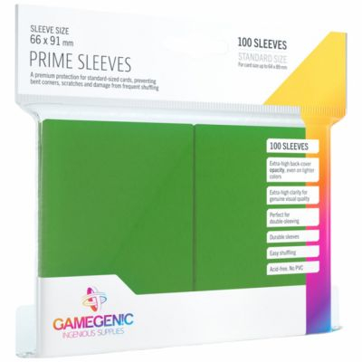 Prot�ges Cartes Standard  100 Pochettes - Prime  - Vert