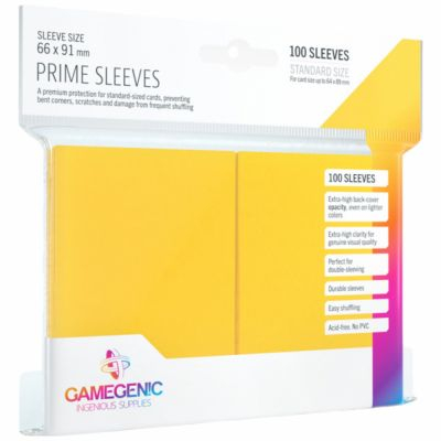 Prot�ges Cartes Standard  100 Pochettes - Prime  - Jaune