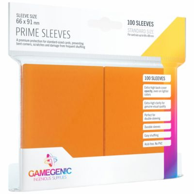 Prot�ges Cartes Standard  100 Pochettes - Prime  - Orange