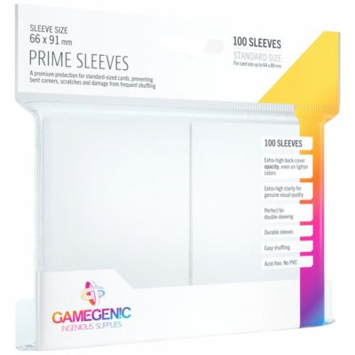 Prot�ges Cartes Standard  100 Pochettes - Prime  - Blanc