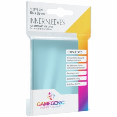 Prot�ges Cartes Standard  Inner Sleeves (64x89) par 100