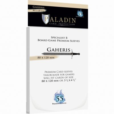 Prot�ges cartes Sp�ciaux  Board Games Sleeves - Gaheris - 80x120mm - par 55