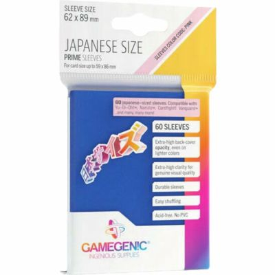 Prot�ges Cartes Format JAP  60 Japanese Prime Sleeves - Bleu