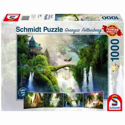  R�flexion Puzzle Schmidt : SOURCE ENCHANT�E 1000 pi�ces