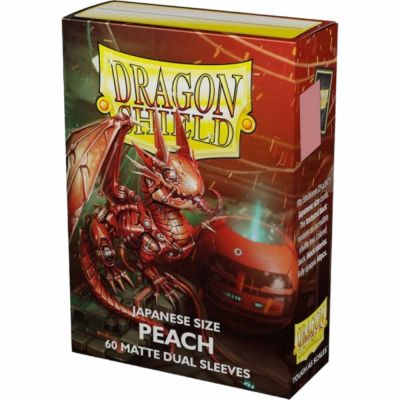 Prot�ges Cartes Format JAP  Dragon Shield - 60 Japanese Sleeves Dual Matte - Peach
