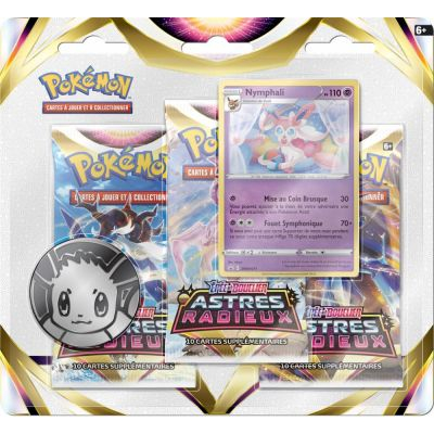 Tripack 3 Boosters Pok�mon EB10 - Ep�e et Bouclier 10 - Astres Radieux - Nymphali