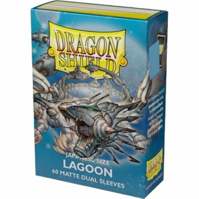 Prot�ges Cartes Format JAP  Dragon Shield - 60 Japanese Sleeves Dual Matte - Lagoon